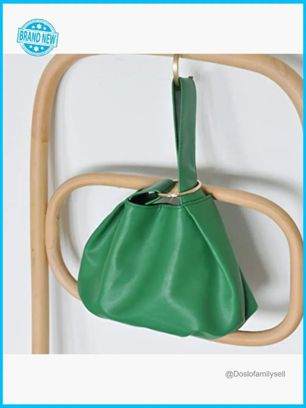 Soft Vegan Leather Hobo Top Handle Bag Small Tote Purse Clutch Wristlet